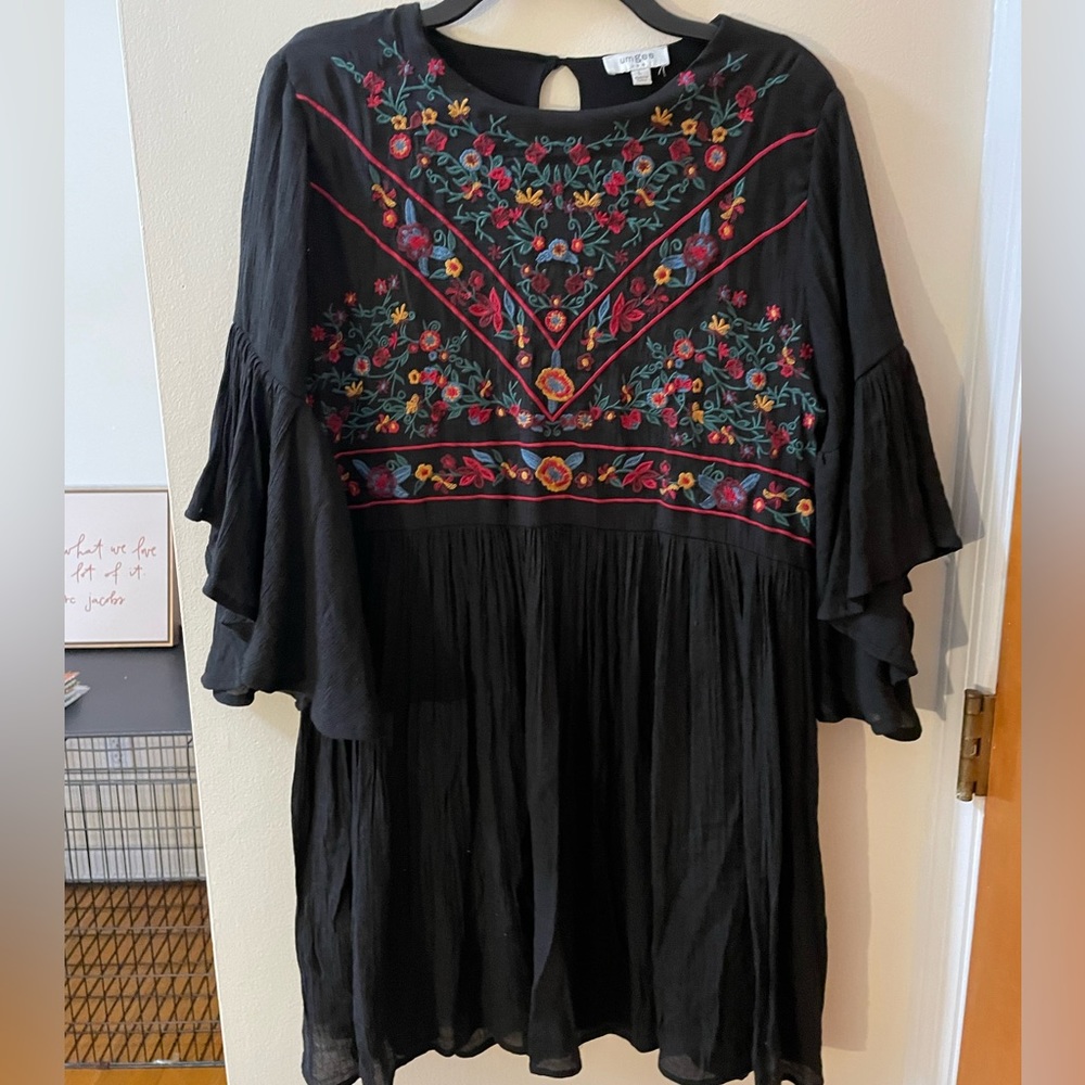 Embroidered Floral Dress